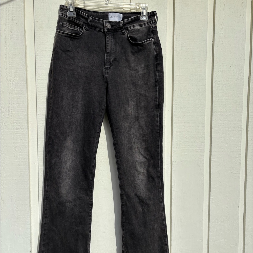Lola Jeans mid rise raw hem jeans